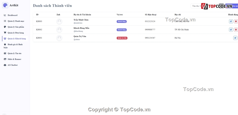 web bán dụng cụ,bán web,vẽ